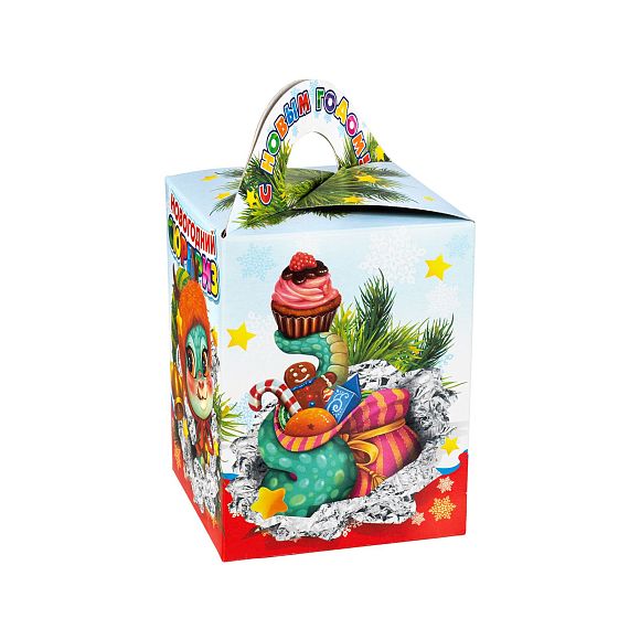 Сладкий новогодний подарок Кубик Сюрприз